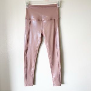 Beyond Yoga Pearlized High Waisted Midi Legging in Brazen Blush XS
